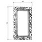 Vannitoa peegel, puidust raam, käsitsi nikerdatud, 40x70 cm, SAMBLUNG antiikne kuld hind ja info | Vannitoa peeglid | kaup24.ee