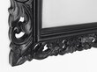 Vannitoa peegel, puidust raam, käsitsi nikerdatud, 40x70 cm, SAMBLUNG must hind ja info | Vannitoa peeglid | kaup24.ee