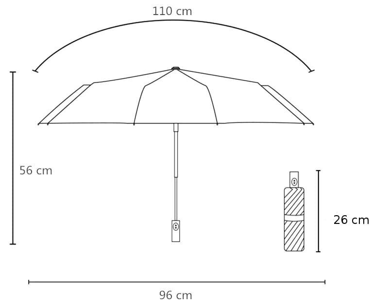 Kokkupandav vihmavari цена и информация | Naiste vihmavarjud | kaup24.ee