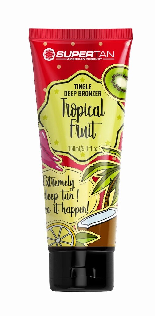 “Tropical Fruit” Soojendav päevitamise kreem kipituse ja vananemisvastase toimega. 150 ml цена и информация | Solaariumikreemid | kaup24.ee