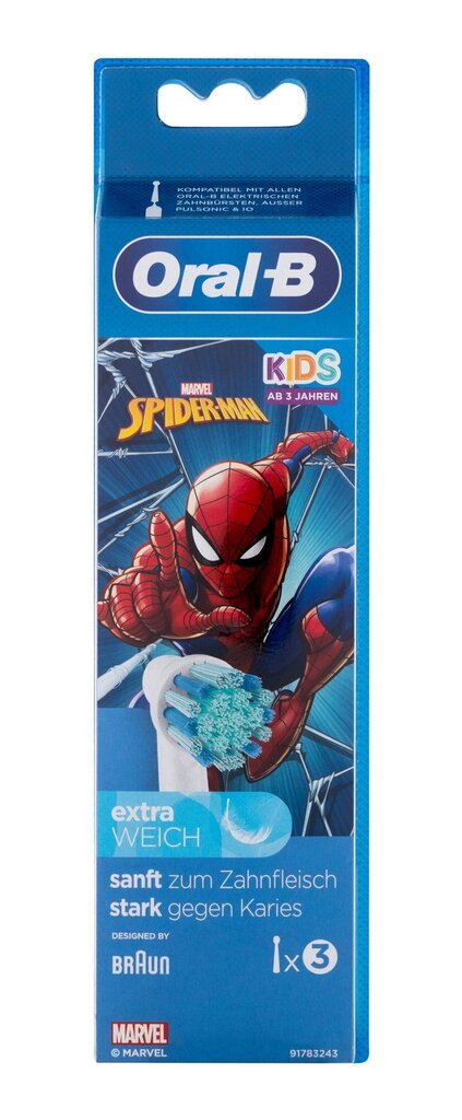 Oral-B Kids Spiderman hind ja info | Elektriliste hambaharjade otsikud | kaup24.ee