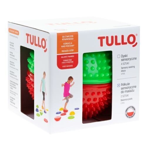 Laste plaadid Tullo 477, punane - roheline, 2 tk цена и информация | Imikute mänguasjad | kaup24.ee