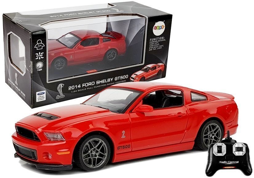 Lean toys RC auto Ford Shelby GT500 Red 7,5 km/h 2,4 G hind ja info | Poiste mänguasjad | kaup24.ee