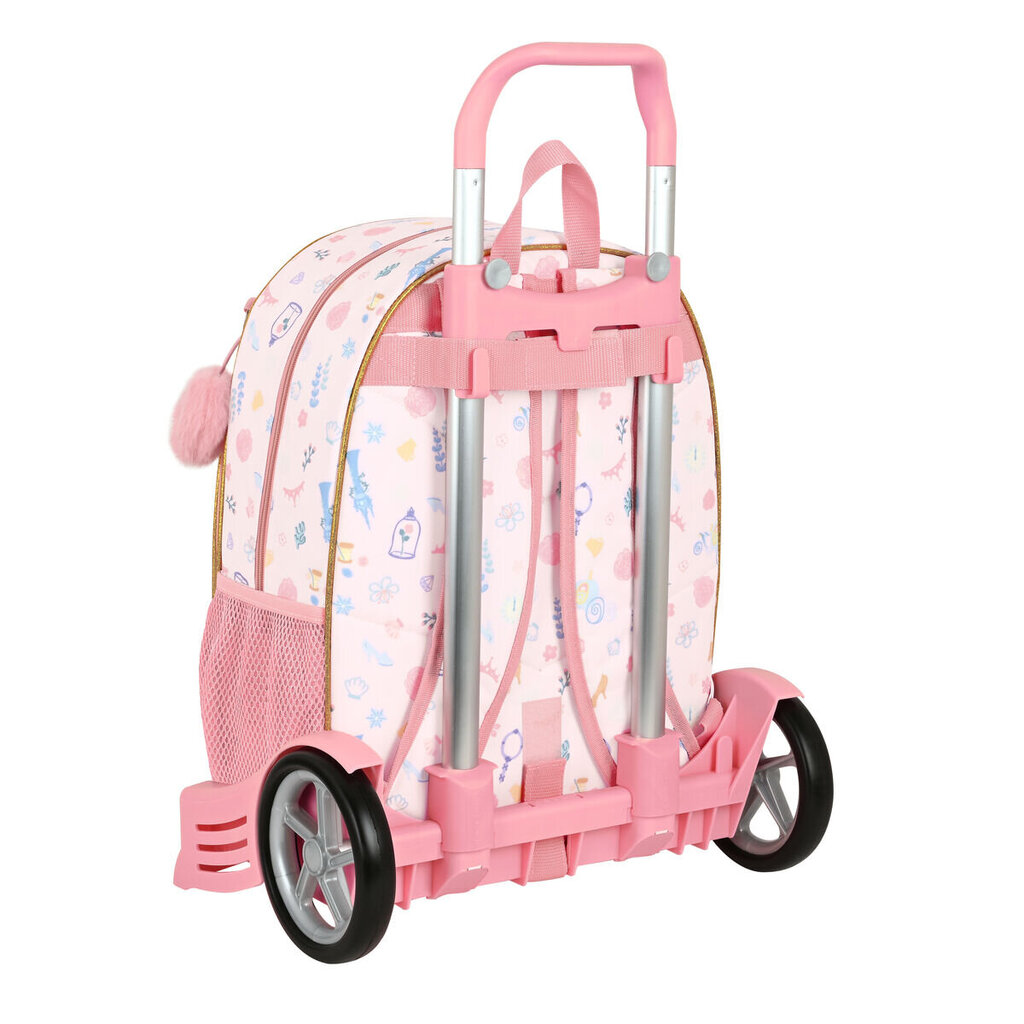 Kooli seljakott ratastega Printsessid Disney Dream It Roosa (33 x 42 x 14 cm) hind ja info | Koolikotid, sussikotid | kaup24.ee