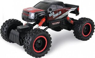 Kaugjuhitav maastur Rock Crawler 4WD 1:14, must, punane hind ja info | Poiste mänguasjad | kaup24.ee