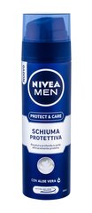 Увлажняющая пенка для бритья Nivea Men Protect & Care, 200 мл цена и информация | Косметика и средства для бритья | kaup24.ee