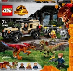 LEGO 76951 Jurassic World Pyroraptor & Dilophosaurus Transport цена и информация | Конструкторы и кубики | kaup24.ee