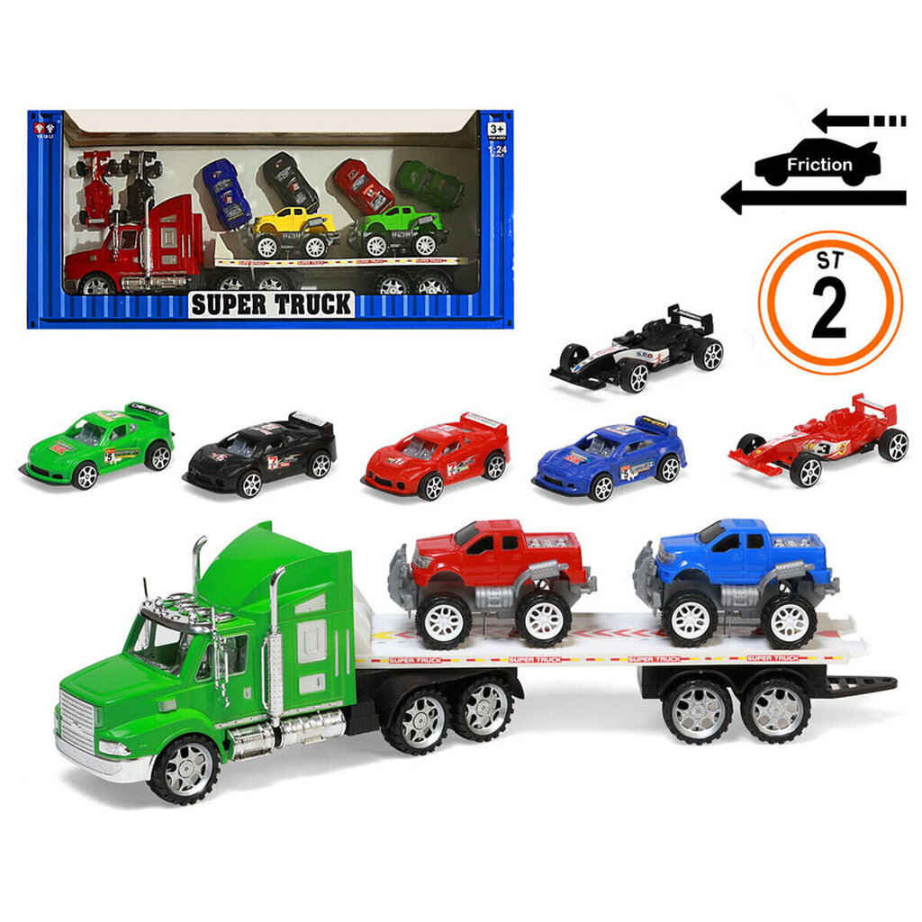 Veoauto autodega Super Truck, erinevad värvid цена и информация | Poiste mänguasjad | kaup24.ee