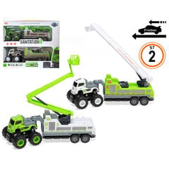 Veoauto Clean Service, valge/roheline hind ja info | Poiste mänguasjad | kaup24.ee