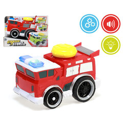 Helide ja tuledega veoauto Crash Stunt, punane hind ja info | Poiste mänguasjad | kaup24.ee