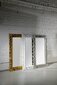 Vannitoa peegel, puidust raam, käsitsi nikerdatud, 80x150 cm, SAMBLUNG valge цена и информация | Vannitoa peeglid | kaup24.ee