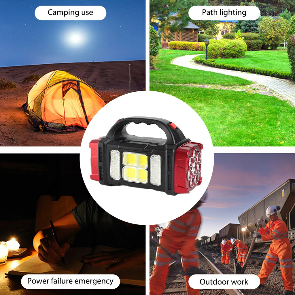 Taskulamp Lamp XL Solar Searchlight LED COB 2 tüüpi valgust 38W hind ja info | Valgustid ja lambid | kaup24.ee