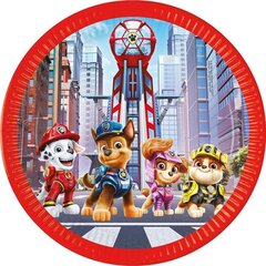 Одноразовые бумажные тарелки 23 см, 8 шт "Paw Patrol: The Movie" Nickelodeon 93453 цена и информация | Праздничная одноразовая посуда | kaup24.ee