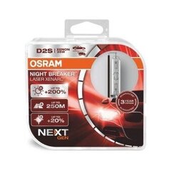 OSRAM XENARC NIGHT BREAKER LASER NEXTGEN D2S (66240XNN-HCB) АВТОМОБИЛЬНЫЕ КСЕНОНОВЫЕ ФАРЫ 2 шт. цена и информация | Автомобильная ксеноновая лампа D2R 6000К (Китай) | kaup24.ee