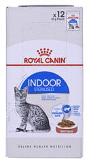 Royal Canin Indoor Sterilized Gravy konserv kassidele, 12 x 85 g hind ja info | Konservid kassidele | kaup24.ee