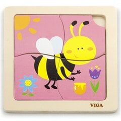 Развивающий пазл из дерева Пчелка Viga (2448) 1389 цена и информация | Игрушки для малышей | kaup24.ee