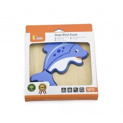 Puidust pusle Delfiin Viga (4012) 9348 цена и информация | Игрушки для малышей | kaup24.ee