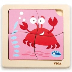 Развивающий пазл из дерева Viga Crab (3155) 1464 цена и информация | Игрушки для малышей | kaup24.ee