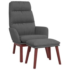 Кресло для отдыха с табуреткой, серое цена и информация | Кресла в гостиную | kaup24.ee