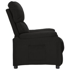 vidaXL allalastava seljatoega tool, must, kangas hind ja info | Tugitoolid | kaup24.ee