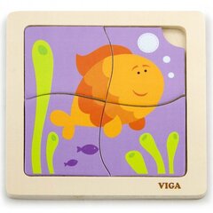 Lihtne pusle puidust Viga Fish (3154) 1440 цена и информация | Игрушки для малышей | kaup24.ee