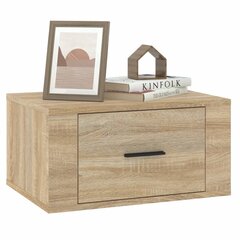 vidaXL seinale kinnitatav öökapp, Sonoma tamm, 50x36x25 cm цена и информация | Прикроватные тумбочки | kaup24.ee