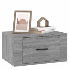 vidaXL seinale kinnitatavad öökapid 2 tk, hall Sonoma tamm, 50x36x25cm цена и информация | Прикроватные тумбочки | kaup24.ee