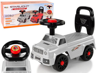 Машина-толокар Lean Toys QX-5500- 2 со спинкой Серебристая цена и информация | Игрушки для малышей | kaup24.ee