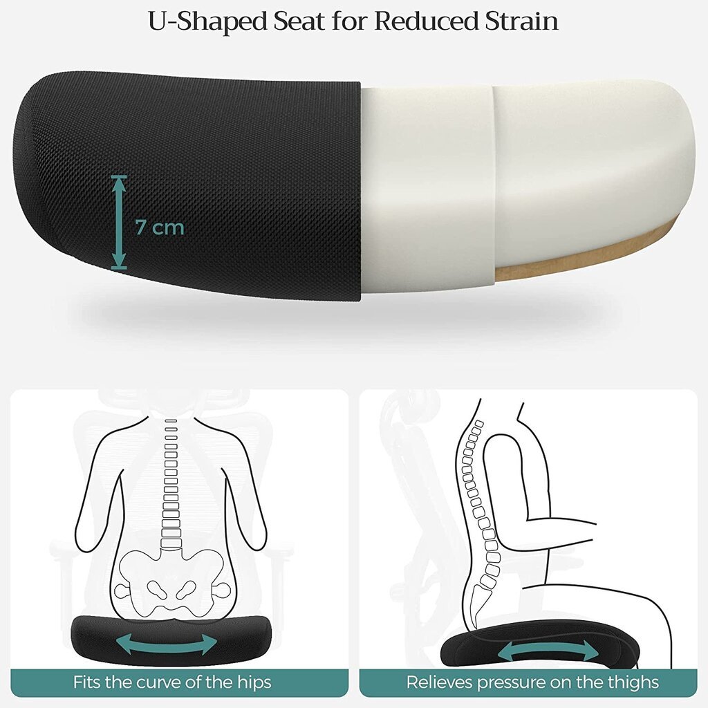 Ergonoomiline kontoritool OBN063B01, must цена и информация | Kontoritoolid | kaup24.ee