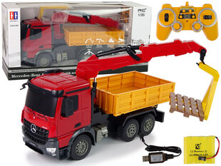 Hiiglaslik Mercedes Arocs kraana HDS R/C Auto + kaugjuhtimispult R/C USB цена и информация | Игрушки для мальчиков | kaup24.ee