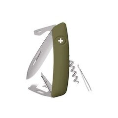 Taskunuga SWIZA D03 Allmatt Olive hind ja info | Taskunoad, multifunktsionaalsed tööriistad | kaup24.ee