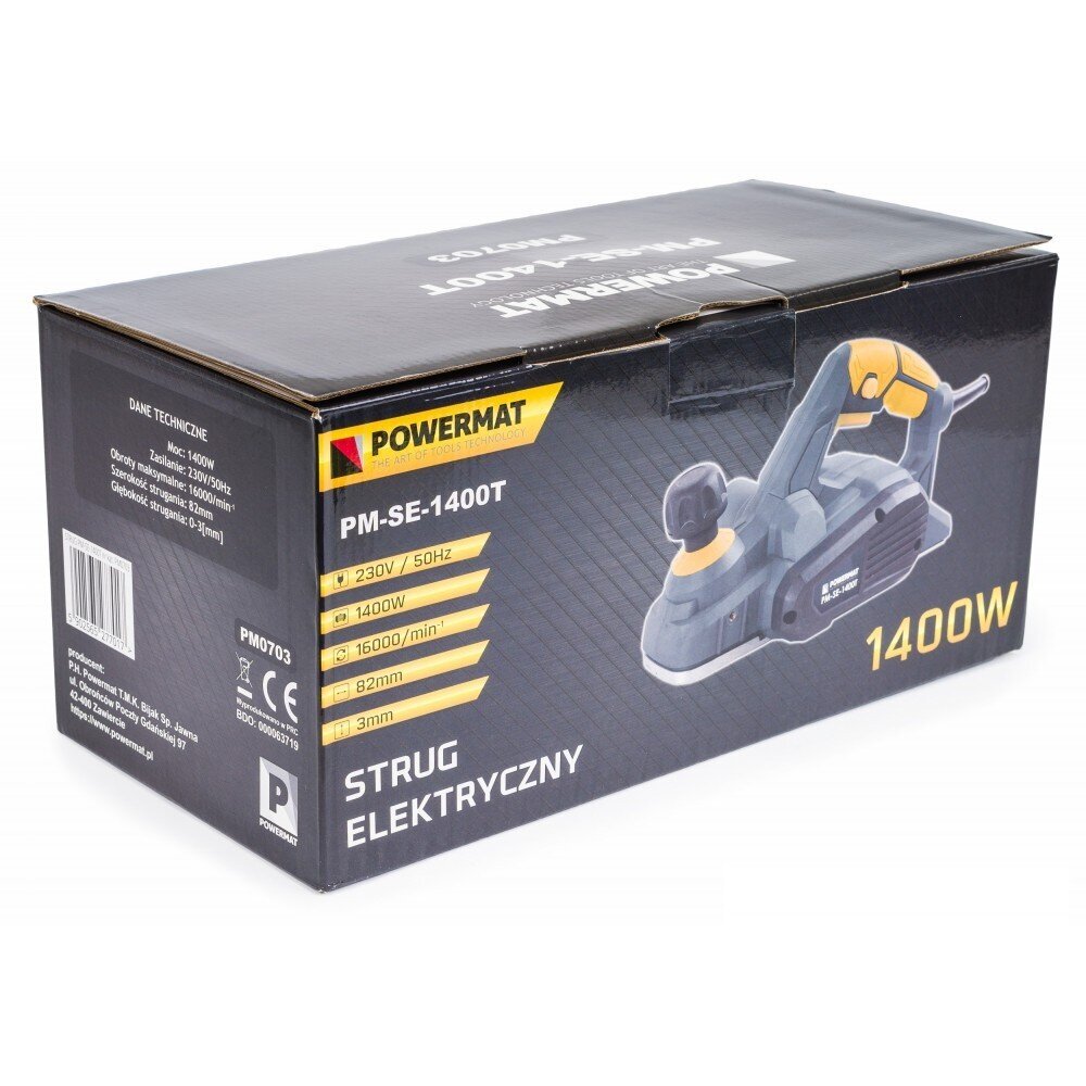 Elektrihöövel PowerMat 1400W hind ja info | Höövlid | kaup24.ee