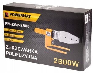 Polüfusioonkeevitaja torudele koos LCD PowerMatiga 2800W цена и информация | Сварочные аппараты, паяльники | kaup24.ee