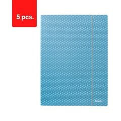 Kummipaelaga dokumentide kaust Esselte Colour'Breeze, A4, papp, sinine pakend 5 tk hind ja info | Kirjatarbed | kaup24.ee