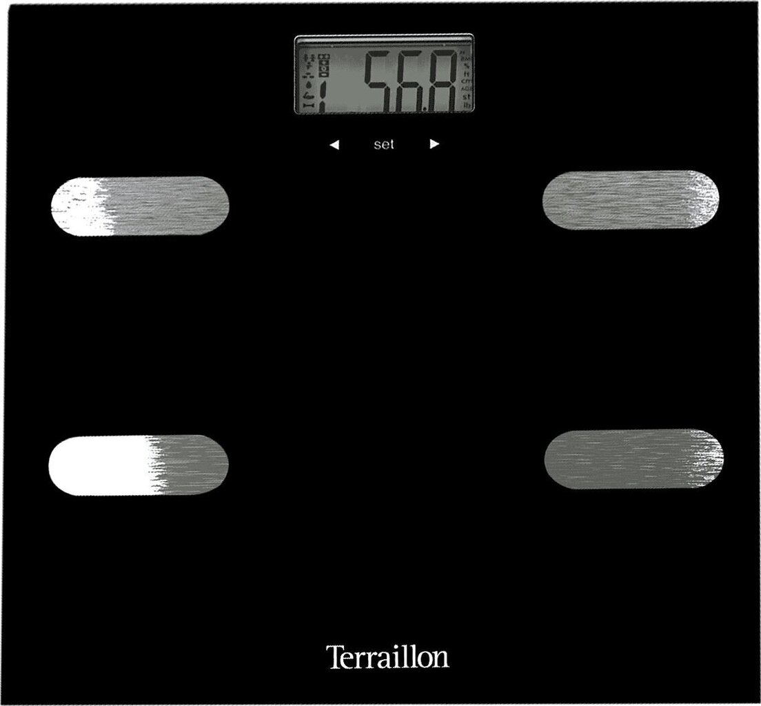 Terraillon Fitness Black цена и информация | Kaalud | kaup24.ee
