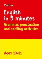 English in 5 Minutes a Day Age 10-11: Ideal for Use at Home цена и информация | Книги для подростков и молодежи | kaup24.ee