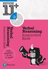 Pearson REVISE 11plus Verbal Reasoning Assessment Book: for home learning, 2022 and 2023 assessments and exams Student edition цена и информация | Книги для подростков и молодежи | kaup24.ee