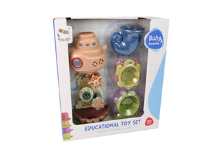 Lean toys Vannikomplekt Laev Sea Animals kosk цена и информация | Игрушки для малышей | kaup24.ee