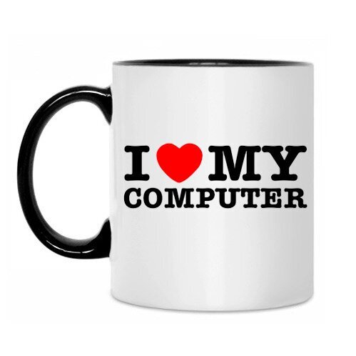 Tass I Love my Computer цена и информация | Originaalsed tassid | kaup24.ee