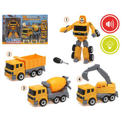 Transformerid heliga, kollane, 4 tk. hind ja info | Poiste mänguasjad | kaup24.ee