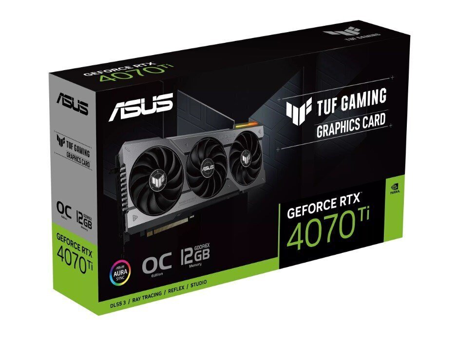 Asus TUF Gaming GeForce RTX 4070 Ti 12GB GDDR6X OC Edition hind ja info | Videokaardid (GPU) | kaup24.ee