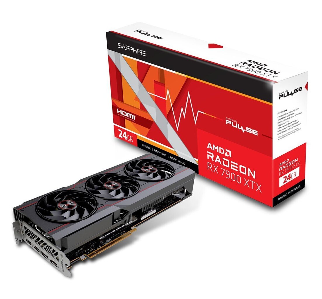 Sapphire PULSE AMD Radeon RX 7900 XTX (11322-02-20G) hind ja info | Videokaardid (GPU) | kaup24.ee