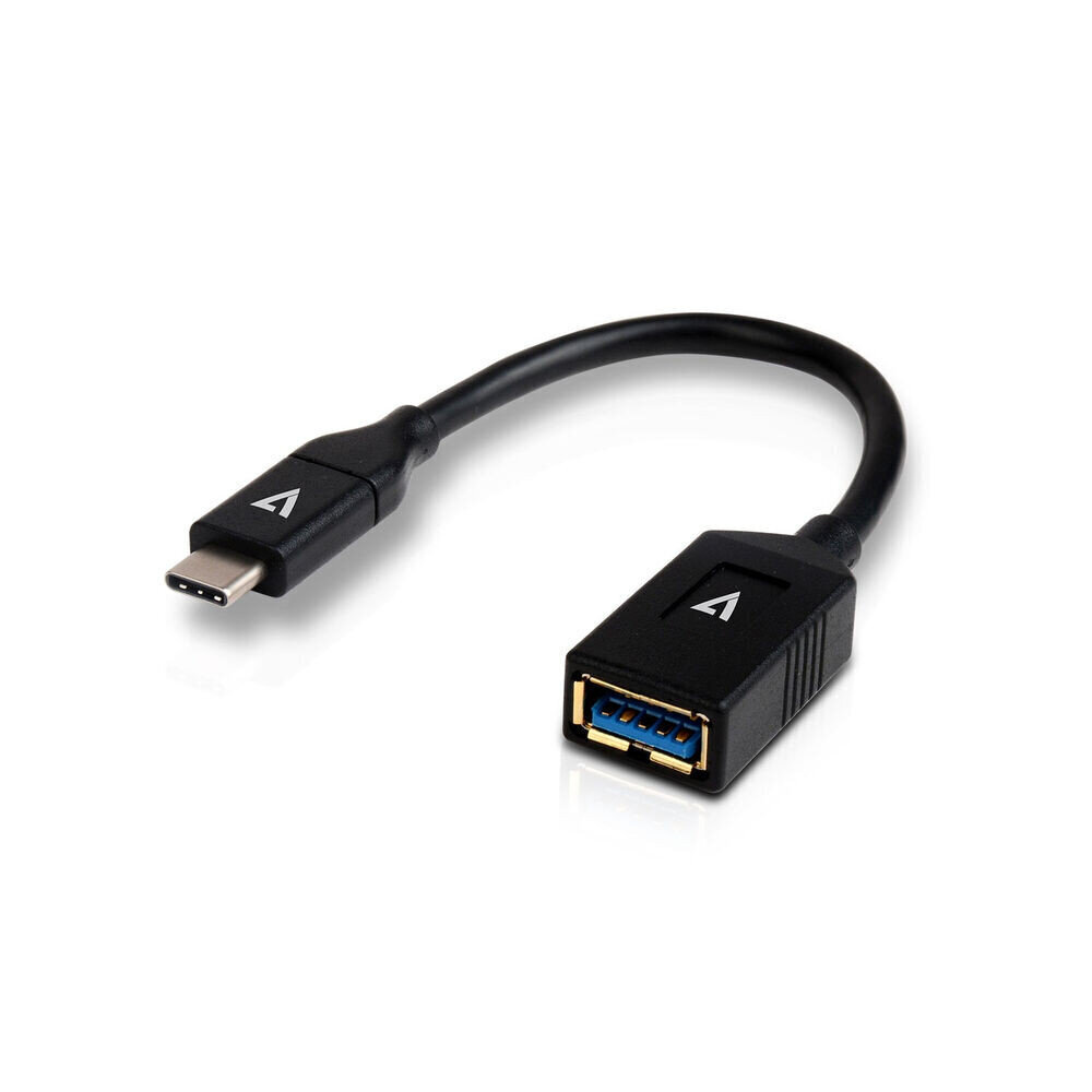 V7 V7U3C-BLK-1E, USB A - USB C цена и информация | USB jagajad, adapterid | kaup24.ee