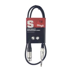 Stagg SMC1XP, XLR/Aux 6.3 mm, 1 m цена и информация | Кабели и провода | kaup24.ee