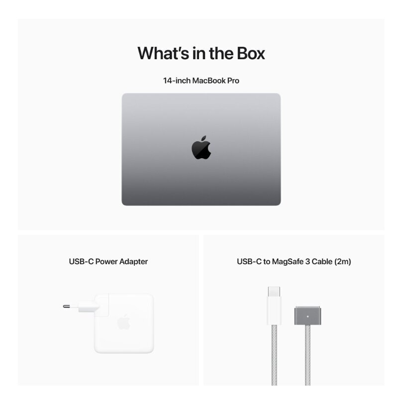 14-inch MacBook Pro: Apple M2 Pro chip with 12‑core CPU and 19‑core GPU, 1TB SSD - Space Grey MPHF3ZE/A hind ja info | Sülearvutid | kaup24.ee