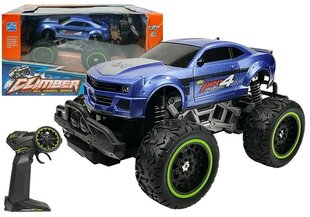 Kaugjuhtimispult auto R/C 6,5 km/h High Wheels Blue hind ja info | Poiste mänguasjad | kaup24.ee