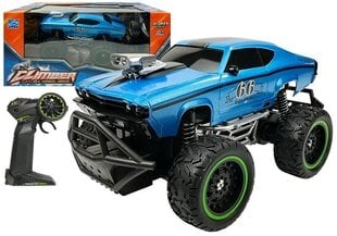 Kaugjuhtimispuldiga auto R/C Blue High Wheels, sinine цена и информация | Игрушки для мальчиков | kaup24.ee