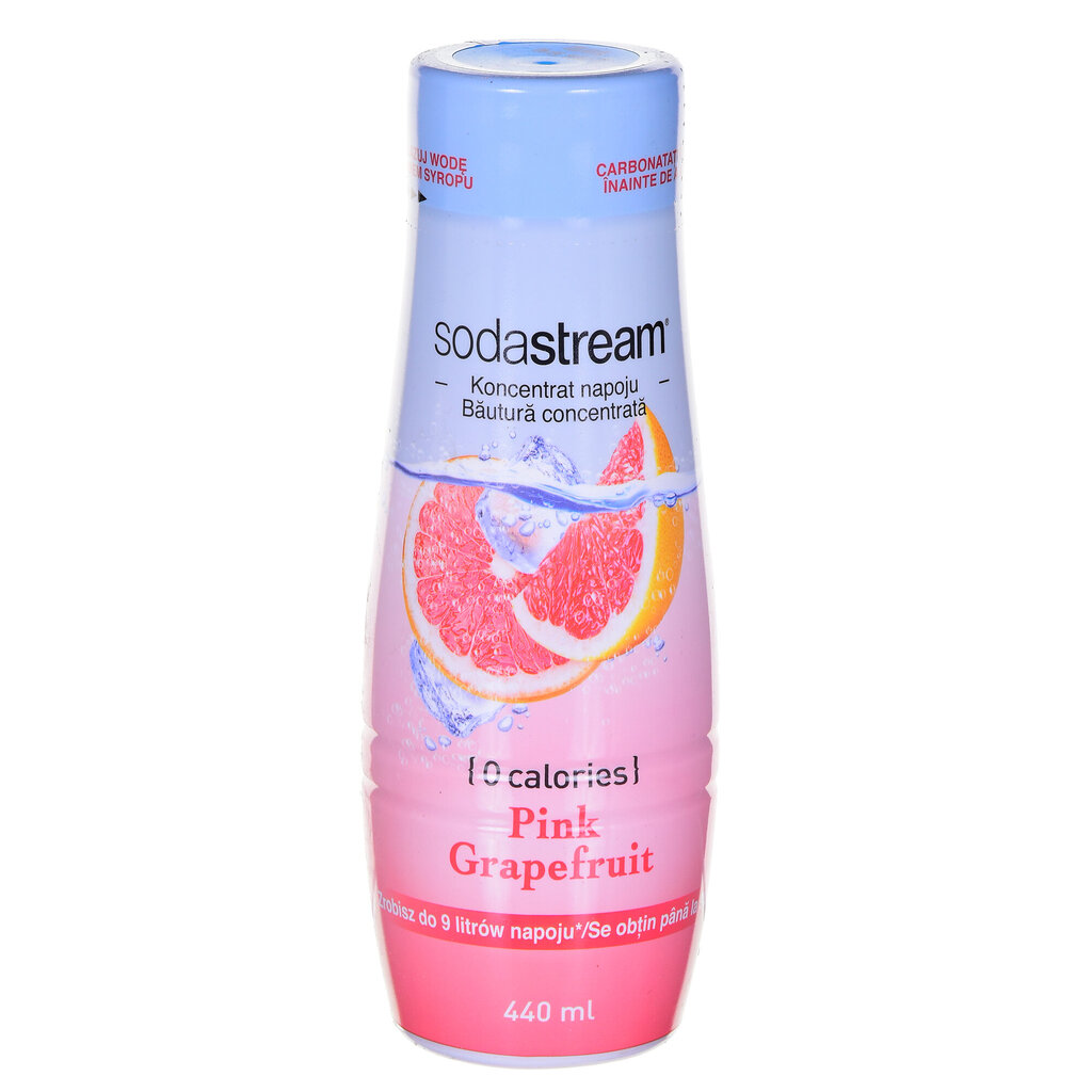 Greibimaitseline SodaStream Zero Pink Greipfruit siirup, 440 ml hind ja info | Mulliveemasinad | kaup24.ee