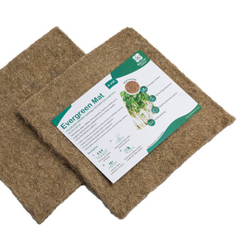 Evergreen Mat 100% linakiust matt mikroköögiviljade kasvatamiseks, 25 cm x 25 cm x 4 tk hind ja info | Muld, turvas, kompost | kaup24.ee