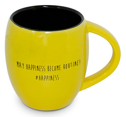 Keraamiline kruus naeratusega "Õnn" tee, kohvi ja muude jookide jaoks, maht 300 ml hind ja info | Klaasid, tassid ja kannud | kaup24.ee
